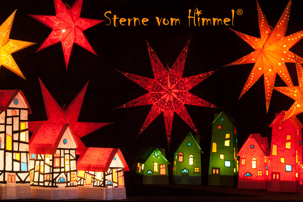 Weihnachtsmarkt im Stadtgarten — Sterne vom Himmel